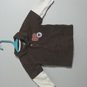 Wonderkids Brown Cotton Shirt